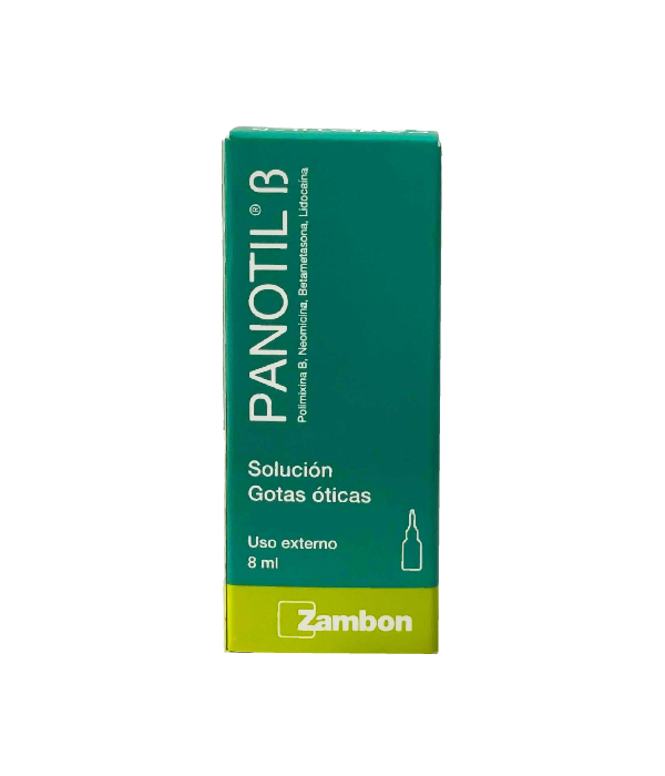 PANOTIL BETA SOLUCION GOTAS OTICA FRASCO X 8 ML